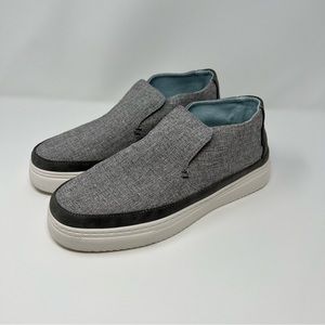 HEY DUDE Peyton Chambray Gray Size 9 Women’s Slip On Comfort Shoes EUC